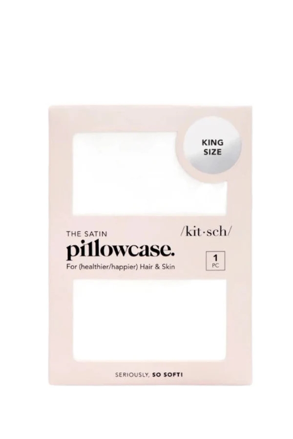 Satin Pillowcase - Ivory King / Ivory | Chérie Amour