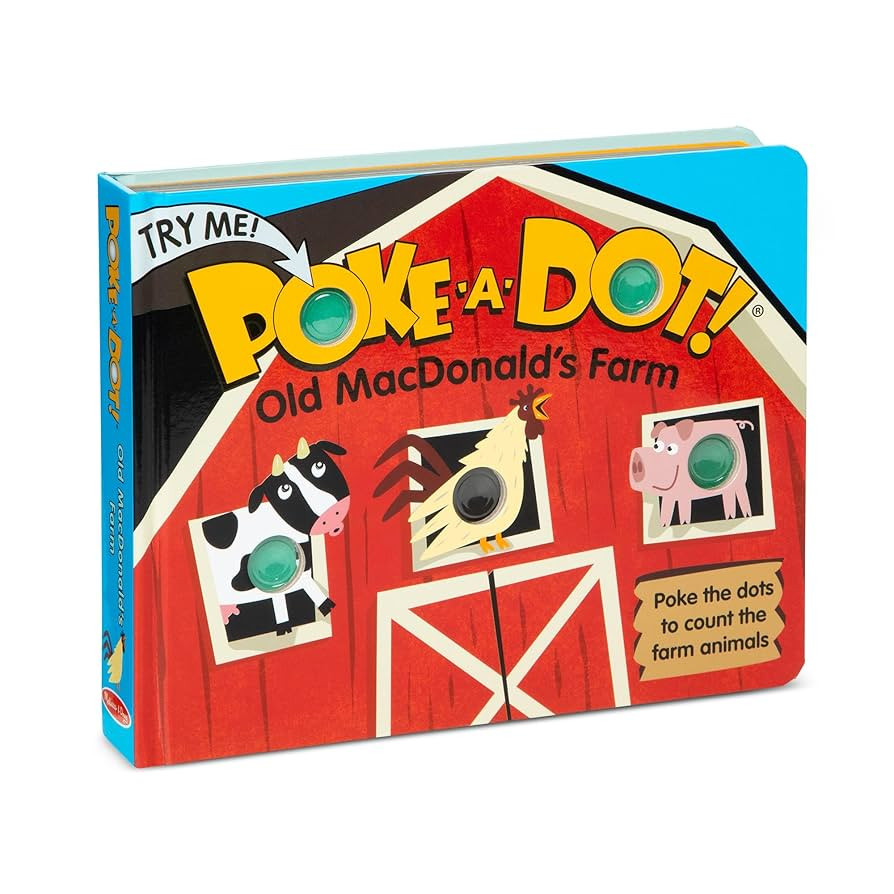 Melissa & Doug Poke-a-Dot! Old MacDonald’s Farm, Interactive Children's Board Book with Buttons... | Amazon (US)