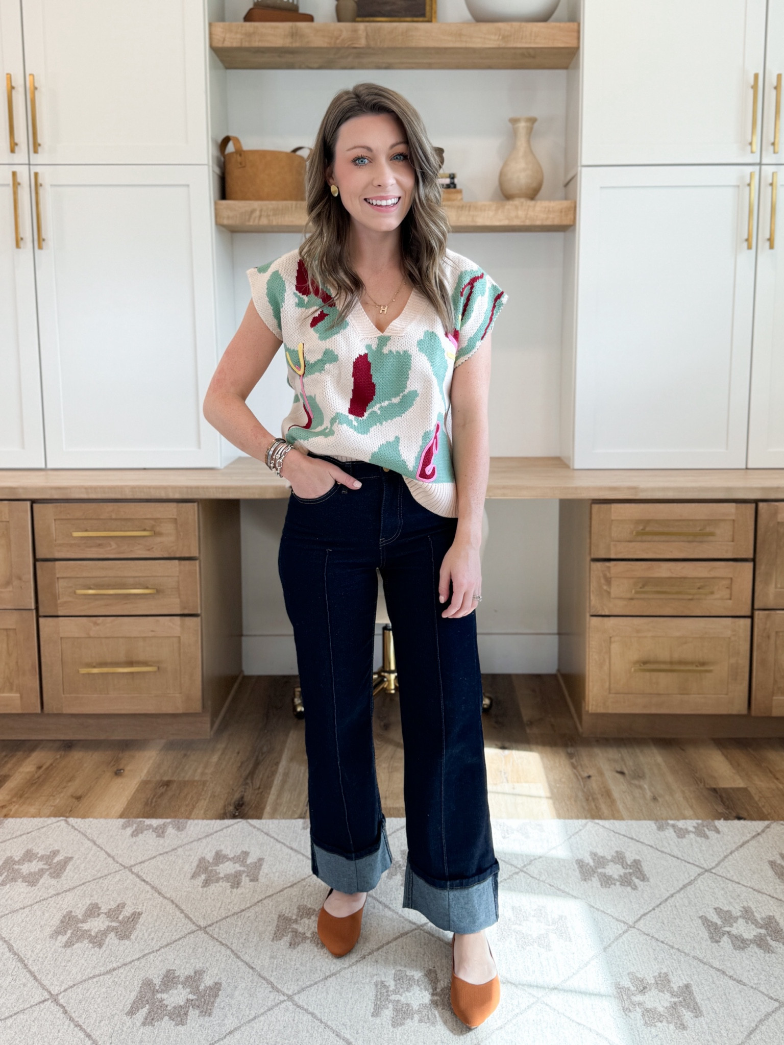 Casual outfit! This sweater looks anthro 😍 I’m wearing an XS 

#LTKStyleTip #LTKWorkwear #LTKSaleAlert