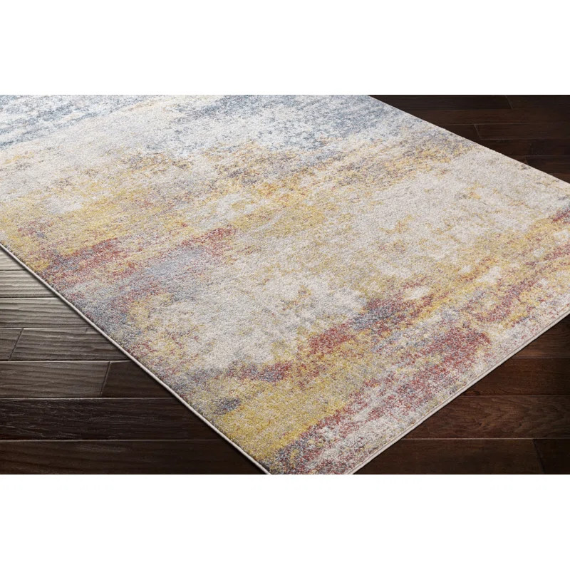 Roy Abstract Sky Blue Area Rug | Wayfair North America