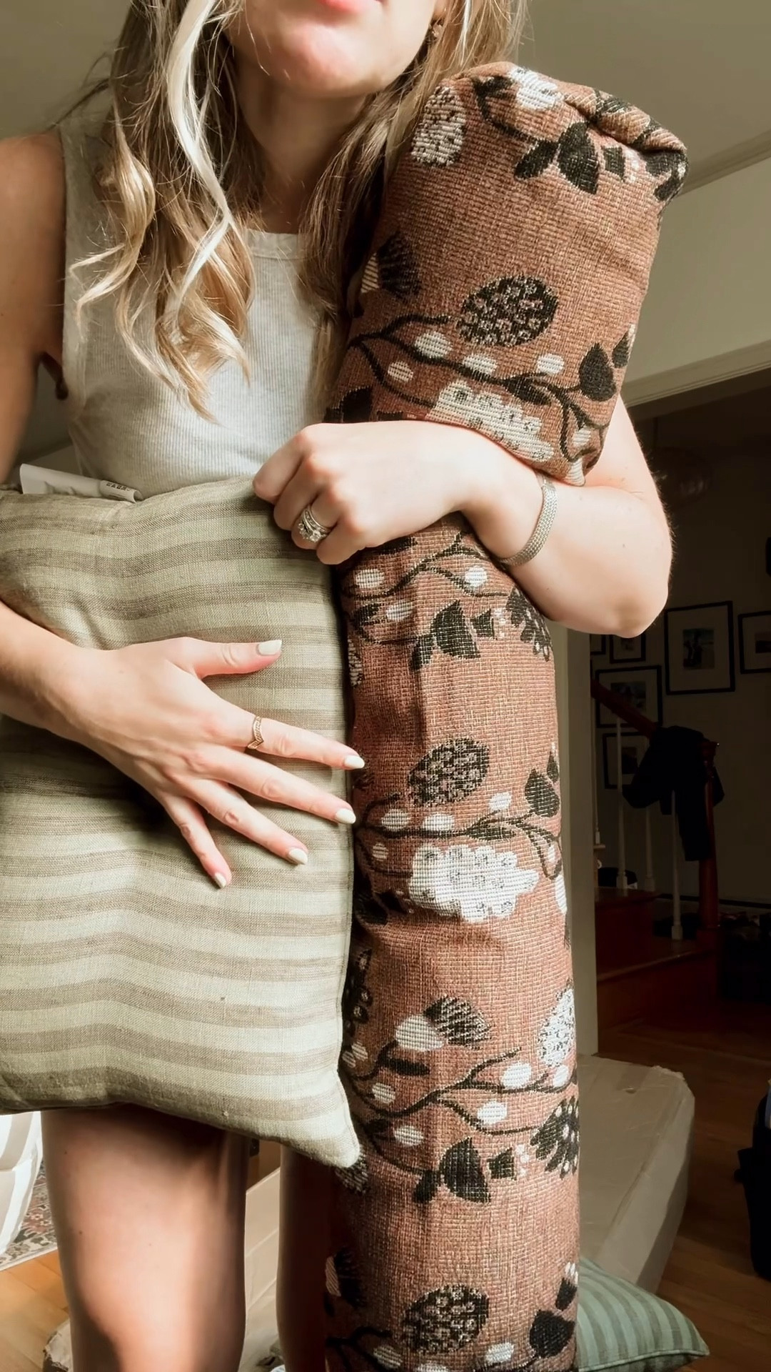 A little bedroom reset with #luluandgeorgia pillows plus a new green rug that feels so minimal yet designer. Nightstands are coming!! #rugsusa 

#LTKStyleTip #LTKHome