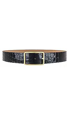 B-Low the Belt Milla Croco Luster Belt in Black & Gold from Revolve.com | Revolve Clothing (Global)