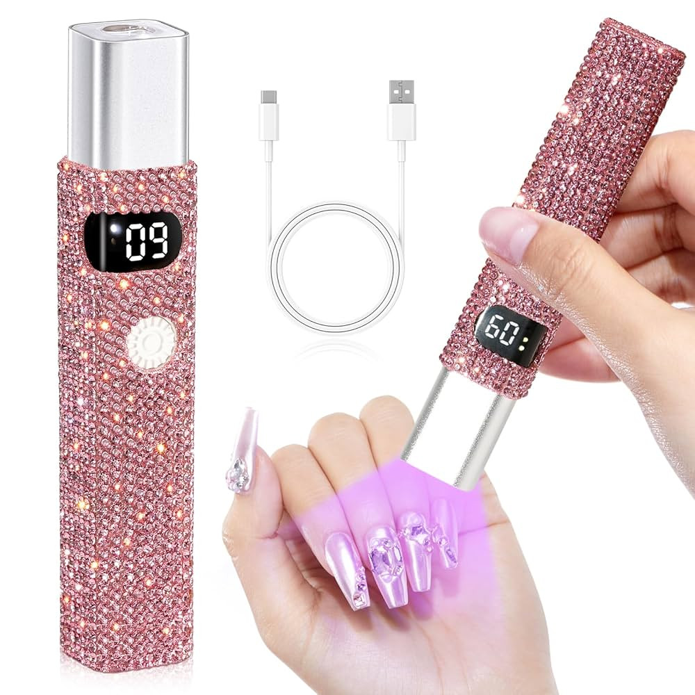 Handheld UV Light Mini LED Cordless Nail Lamp for Gel Nail Polish Portable Rechargeable USB Nail ... | Amazon (US)