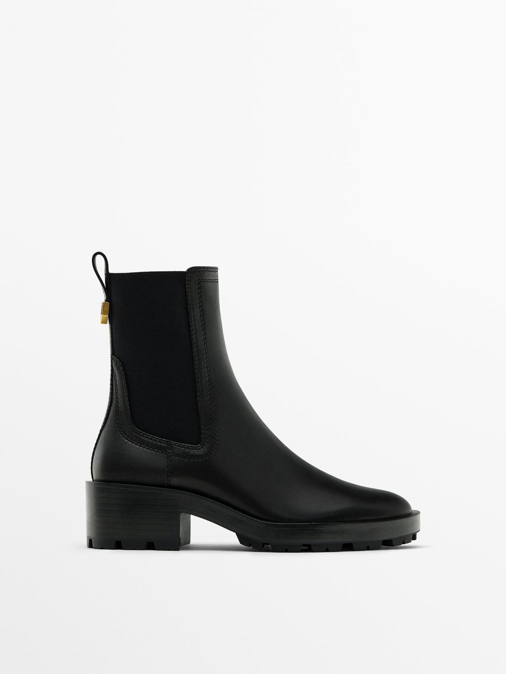Chelsea boots with track soles | Massimo Dutti US
