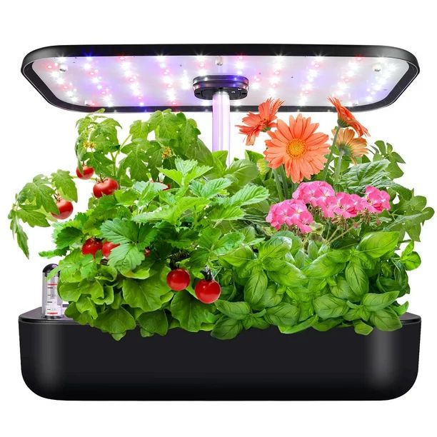 Hydroponics Growing System,Indoor Herb Garden Starter Kit with LED Grow Light,Plant Germination K... | Walmart (US)