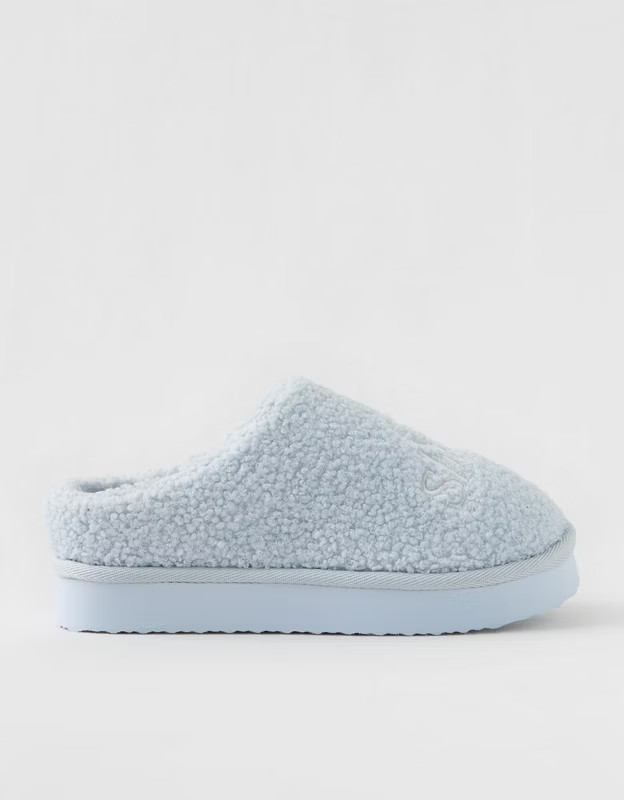 Aerie Sherpa Scuff Slippers | Aerie