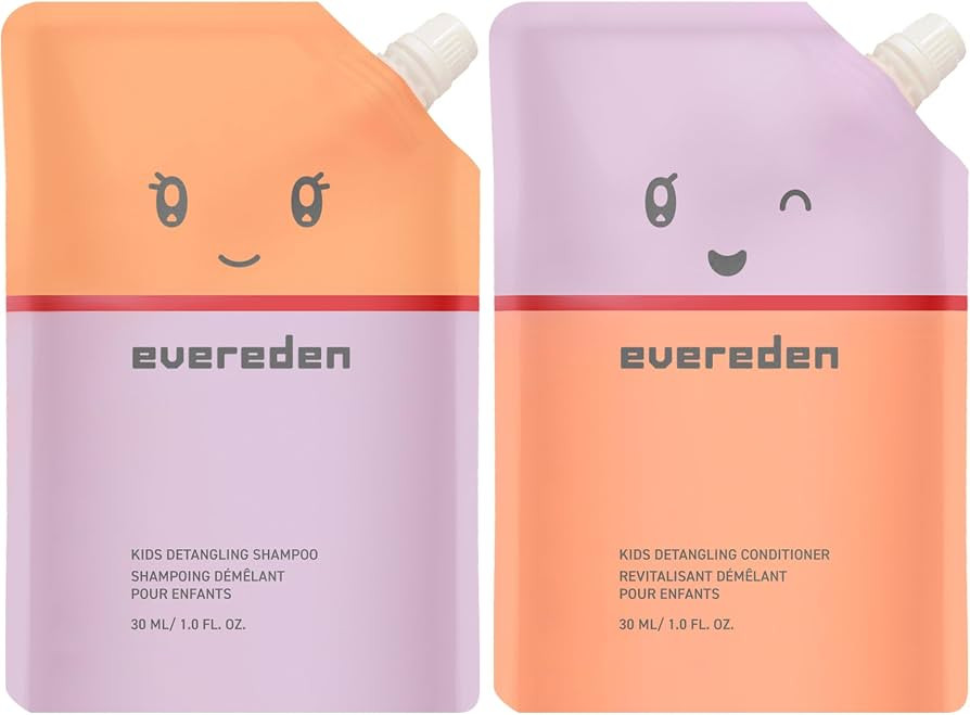 Evereden Kids Mini Haircare Set: Travel Size Hair Detangling Shampoo 1fl.oz & Conditioner 1fl.oz ... | Amazon (US)