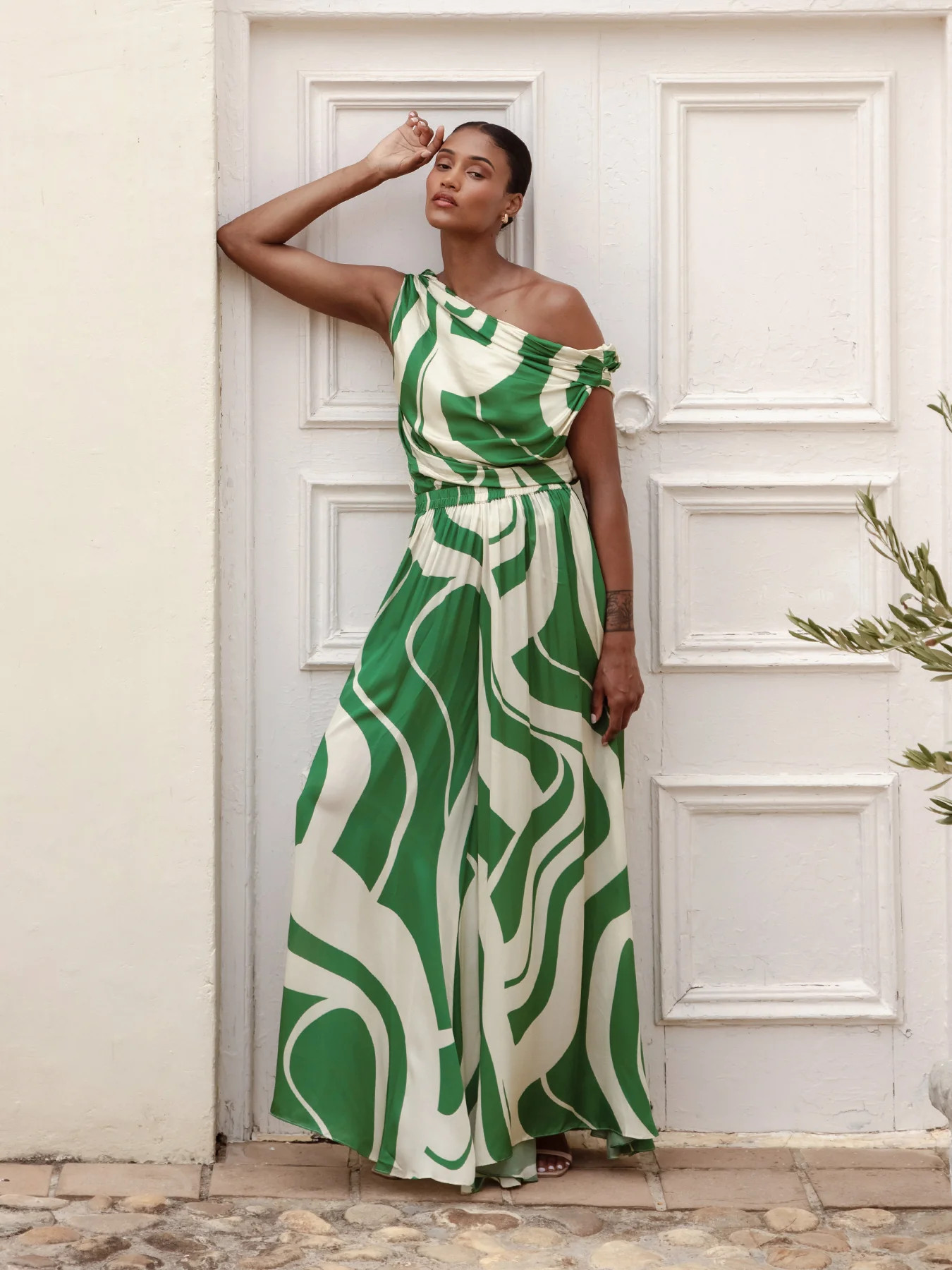 Alba FSC® Certified Viscose Top – Luze Olive | Diarrablu