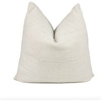 Cream Mudcloth Pillow Cover | Authentic African Farmhouse Pillows Modern Farmhouse Decor | Etsy (US)