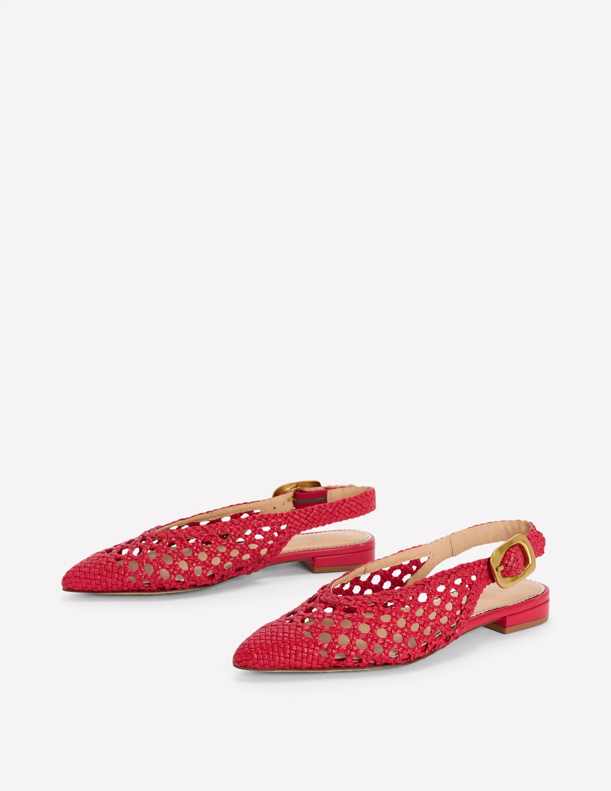 High Cut Flat Point-Red Weave | Boden (US)