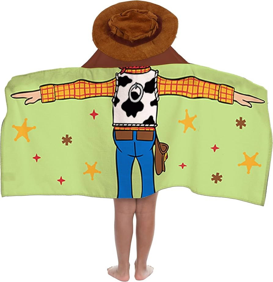 Jay Franco Kids Hooded Towel \u2013 22" x 51" Super Soft Bath Wrap with 3D Hood, Beach, Pool & Tr... | Amazon (US)