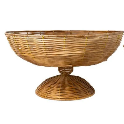 Tobiah Wicker Decorative Bowl in Brown | Wayfair North America