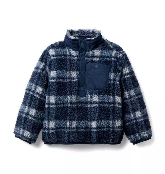 The Plaid Sherpa Pullover | Janie and Jack