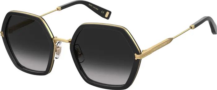 Marc Jacobs 53mm Gradient Square Sunglasses | Nordstrom | Nordstrom