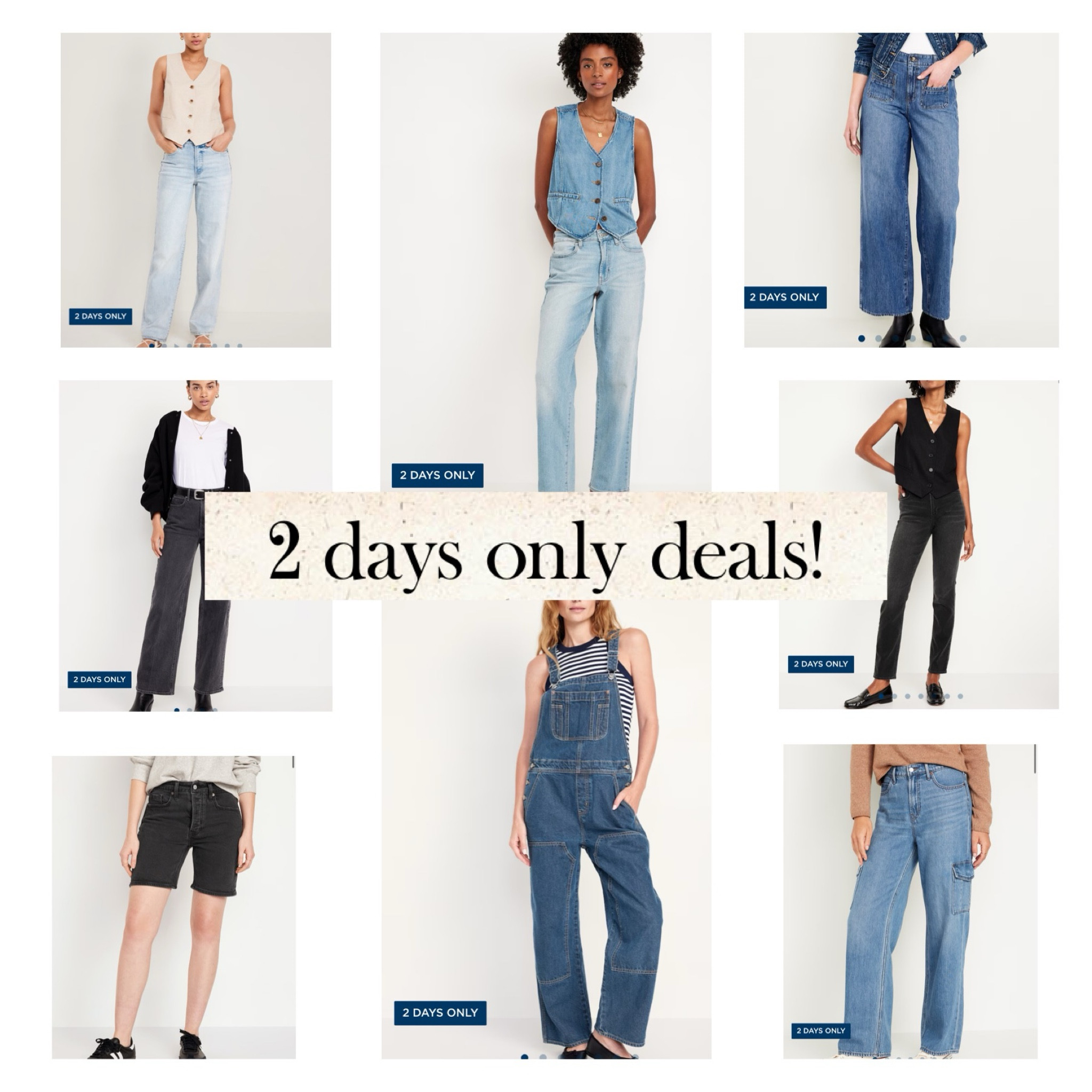 2 days only deals! These prices are amazing! 

#LTKFindsUnder50 #LTKSaleAlert #LTKMidsize