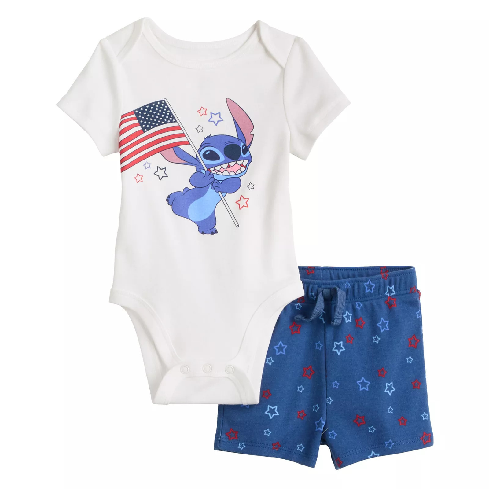 Disney's Lilo & Stitch Baby & Toddler Boy 2-pc. Bodysuit & Shorts Set by Jumping Beans®, Toddler Boy's, Size: 9 Months, Tossed Star Blue | Kohl's