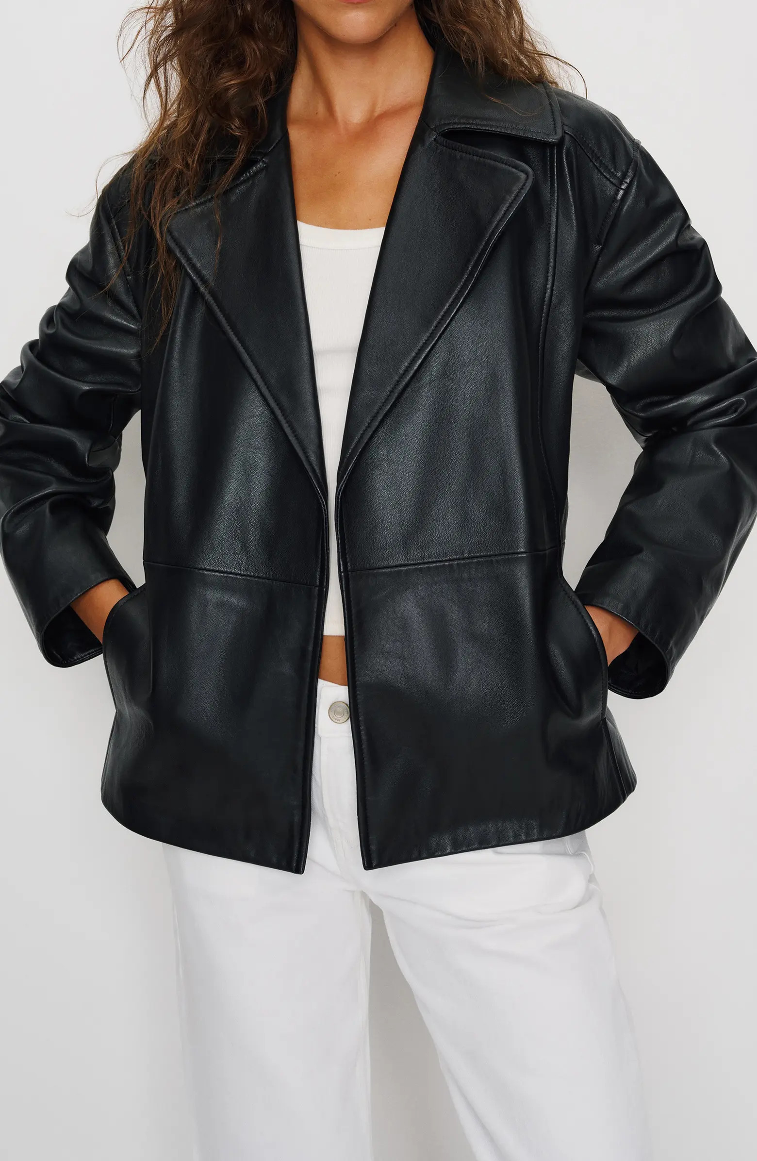 Veda Jaden Leather Jacket | Nordstrom