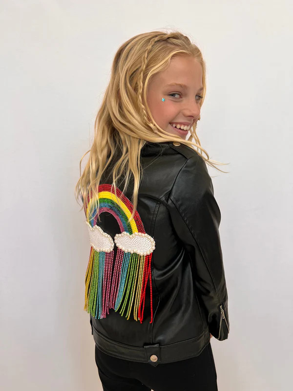 Crystal Rain Leather Jacket | Lola + The Boys