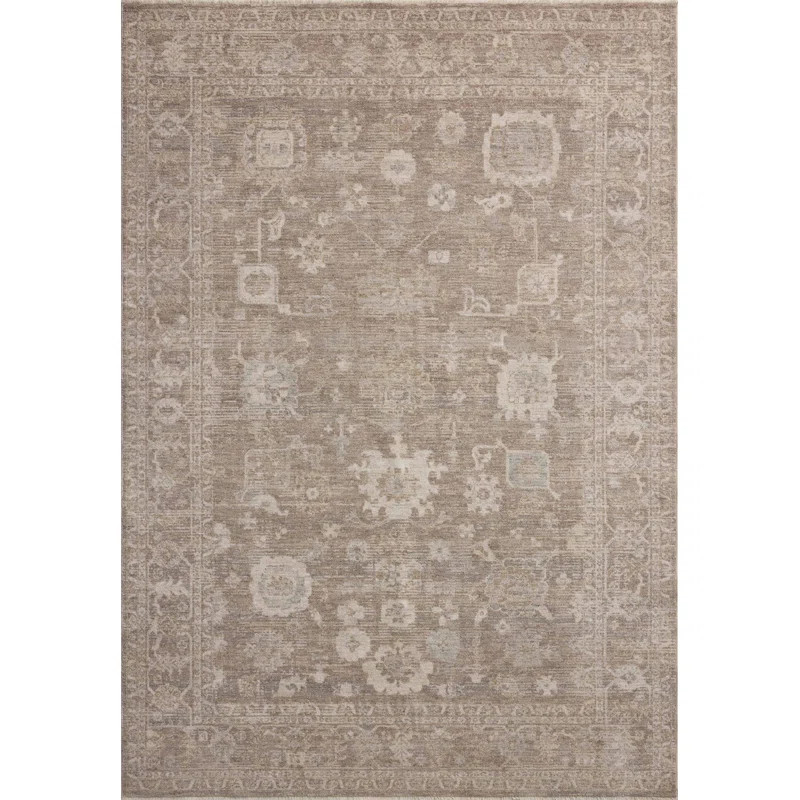 Chris Loves Julia x Loloi Louisa Taupe / Ivory Area Rug | Wayfair North America