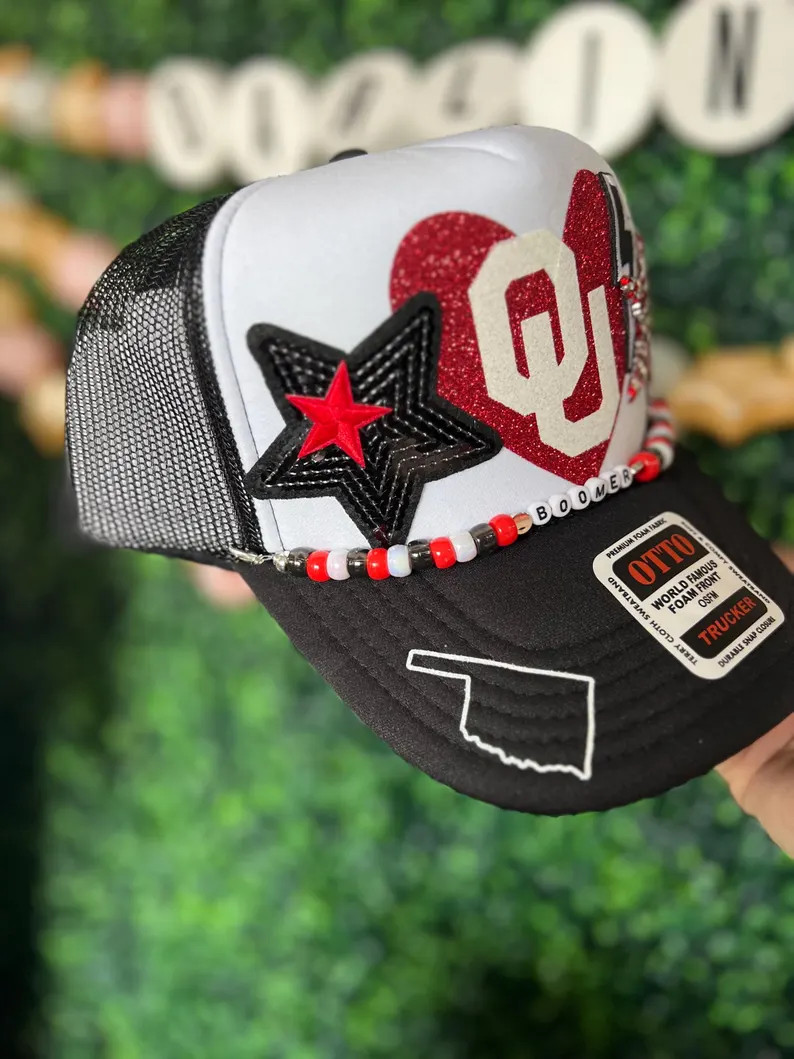 University of Oklahoma Boomer Sooner Bougie College Football Snap-back Otto Ball Cap | Etsy (Global)