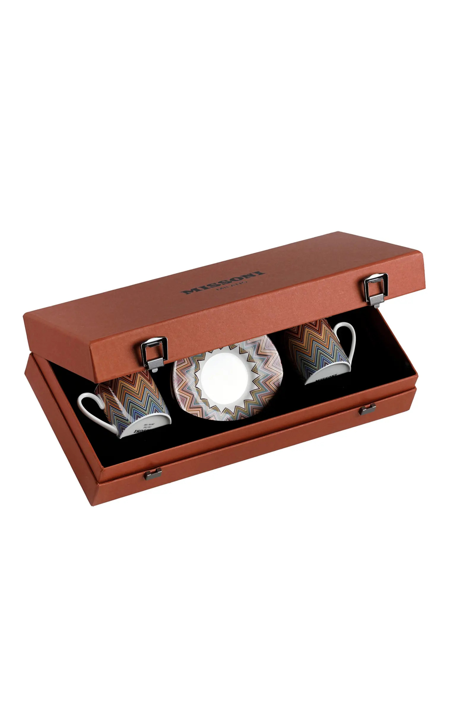 Coffee Cup & Saucer ZIG ZAG Set of 2 in Luxury Box Jarris 156 diam. 2.3", H 2.5", Cap. 4 oz, Sauc... | Nordstrom