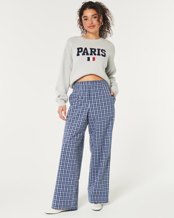 Women's Poplin Boxer Shorts | Women's Sleepwear & Loungewear | HollisterCo.com | Hollister (US)