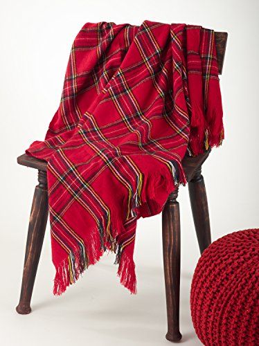 Classic Red Plaid Design Throw Blanket, 50"x60" - Walmart.com | Walmart (US)