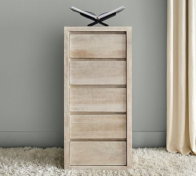 Cayman 5-Drawer Tall Dresser (24") | Pottery Barn (US)