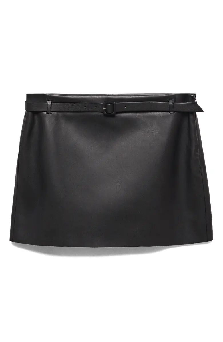 MANGO Sati Faux Leather Miniskirt | Nordstrom | Nordstrom