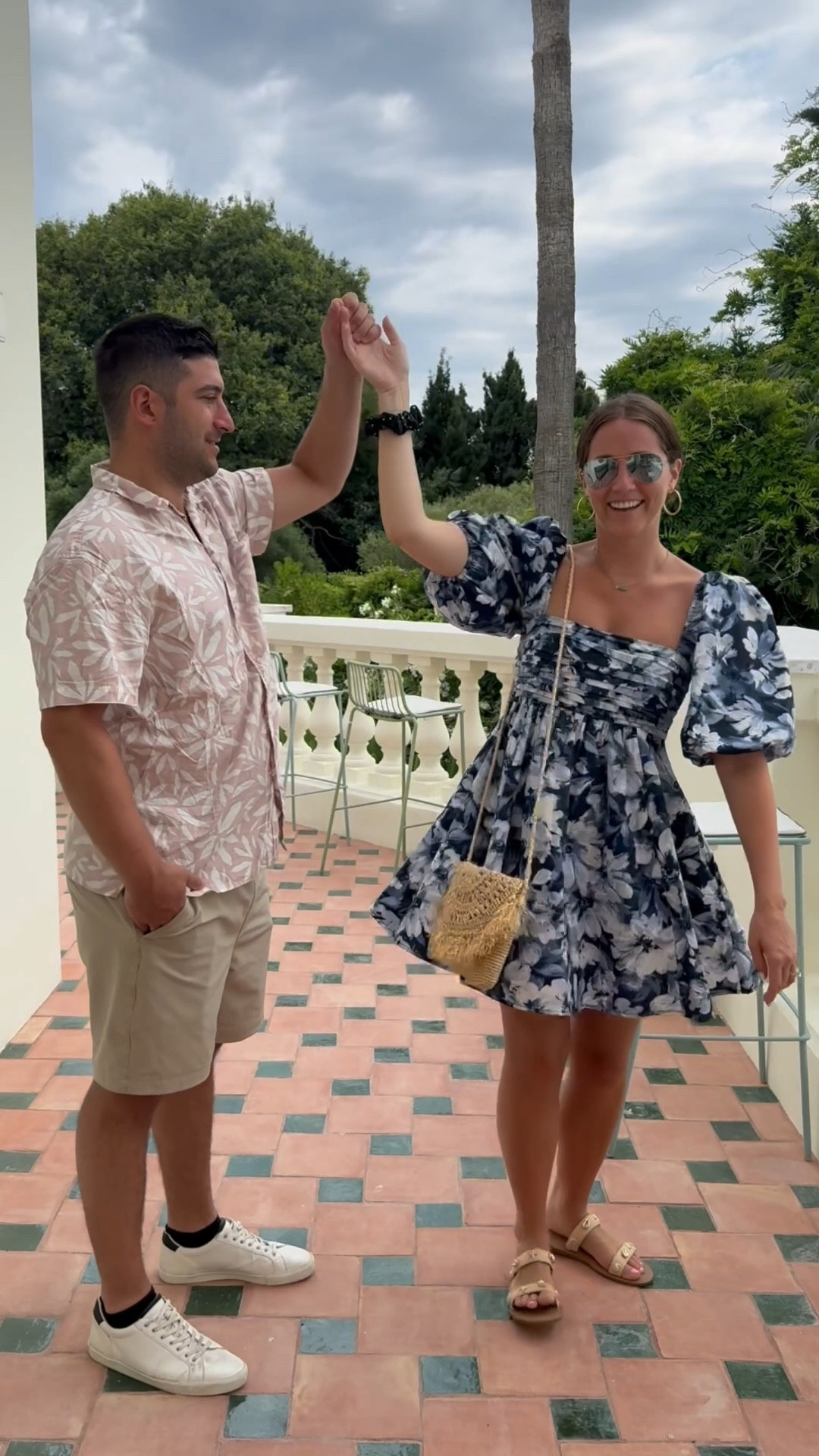 Outfits for night 2 in Antibes!! 

I’m wearing size small in the dress (and it’s on sale!) and true size in shoes
Nick is wearing L in both pieces 

#LTKFindsUnder100 #LTKFindsUnder50 #LTKSaleAlert