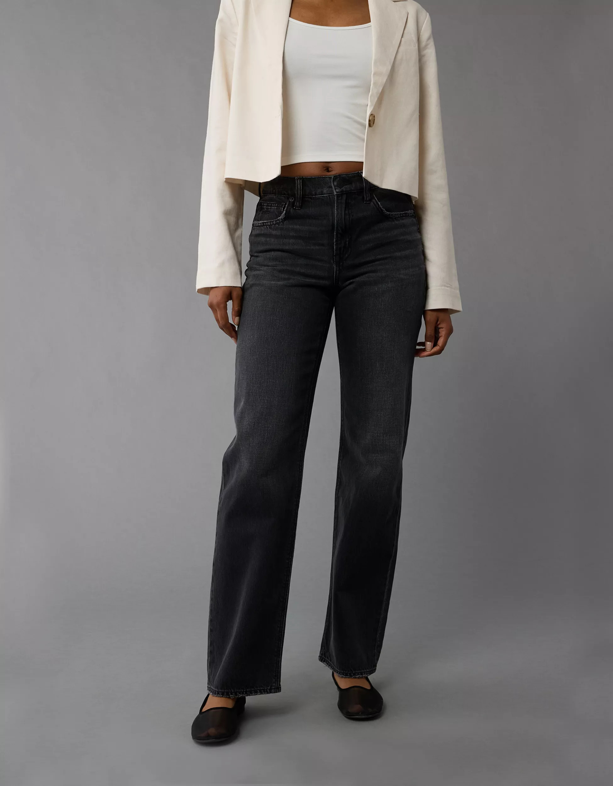 AE Strigid High-Waisted Stovepipe Jean | American Eagle Outfitters (US & CA)