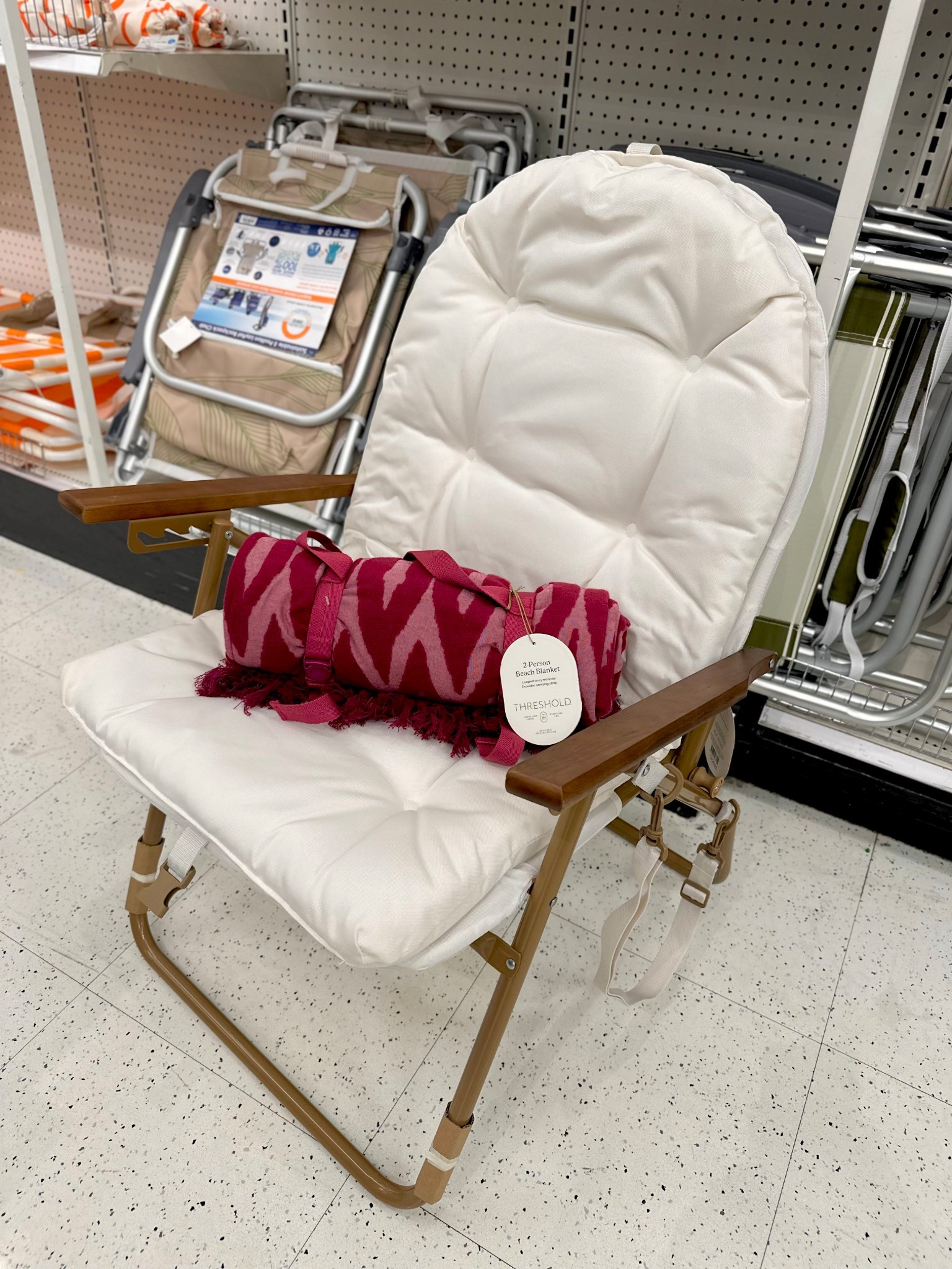 Padded beach chair 

#LTKdayinmylife #LTKSwim #LTKTravel