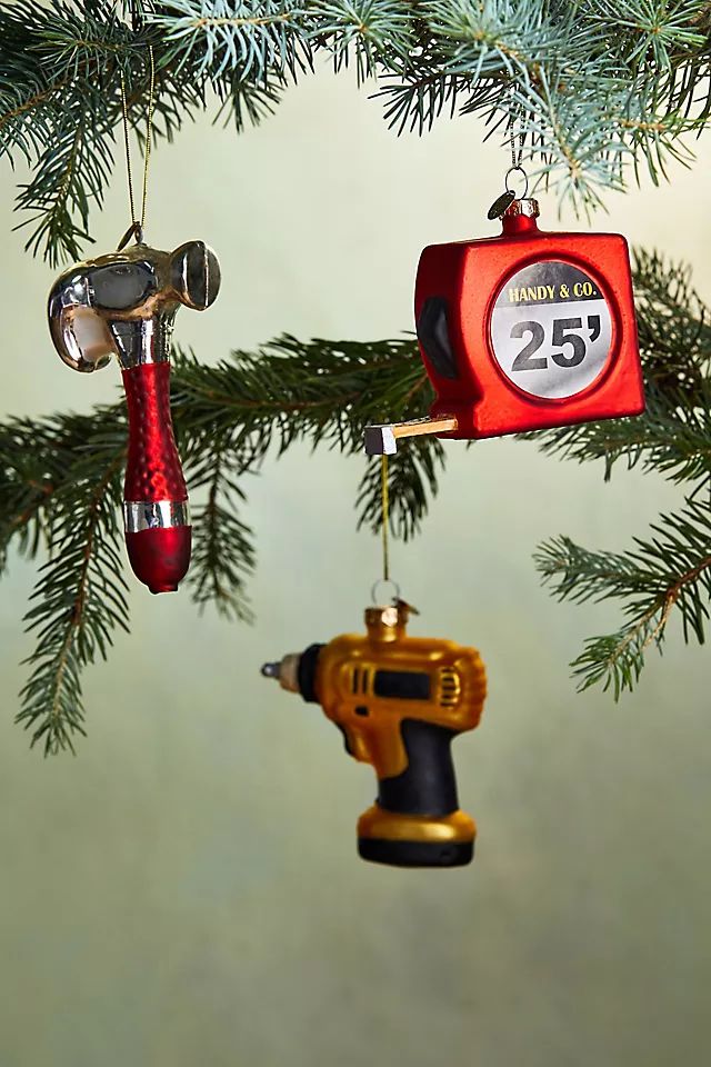 Hand Tool Ornaments, Set of 3 | Anthropologie (US)