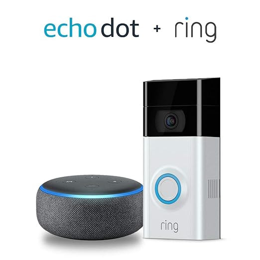 Ring Video Doorbell 2 with Echo Dot (3rd Gen) - Charcoal | Amazon (US)