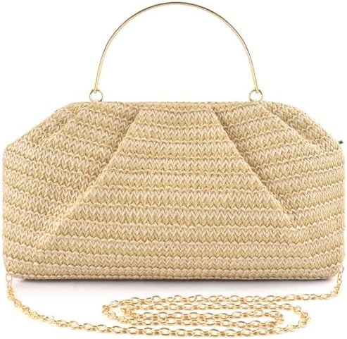 ERKOON Clutch Purse for Women Elegant Pleated Evening Bag Crossbody Shoulder Handbag Envelope Bag... | Amazon (US)