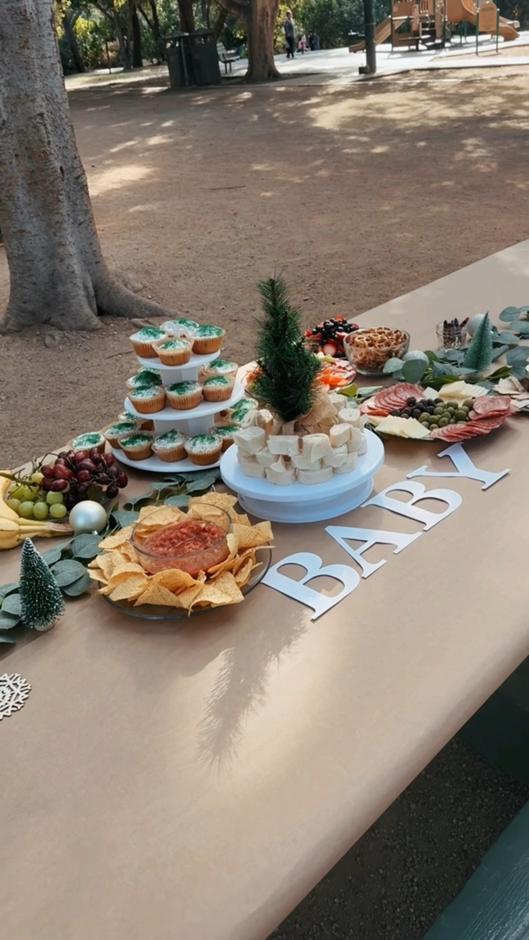 Christmas forrest themed baby shower tablescape idea 🌲

#LTKBump #LTKBaby #LTKFamily