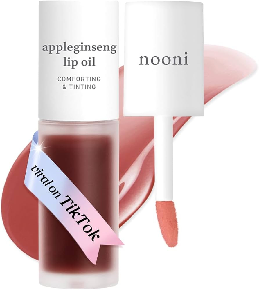 NOONI Korean Lip Oil - Appleginseng | Lip Stain, Long-Lasting, Moisturizing, Plumping, Revitalizi... | Amazon (US)