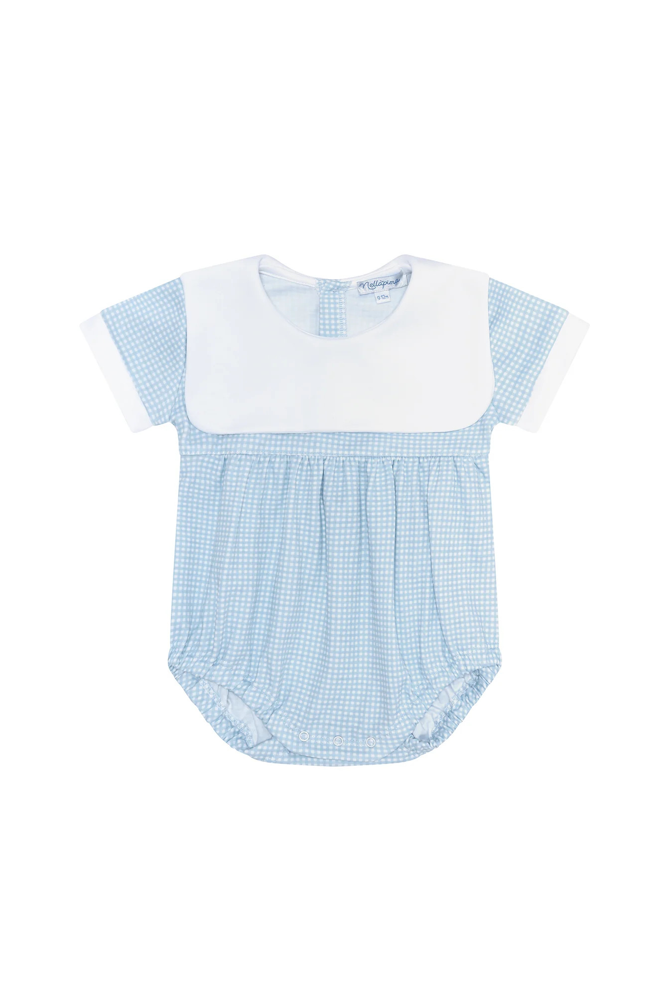 Blue Gingham Baby Bubble | Nellapima