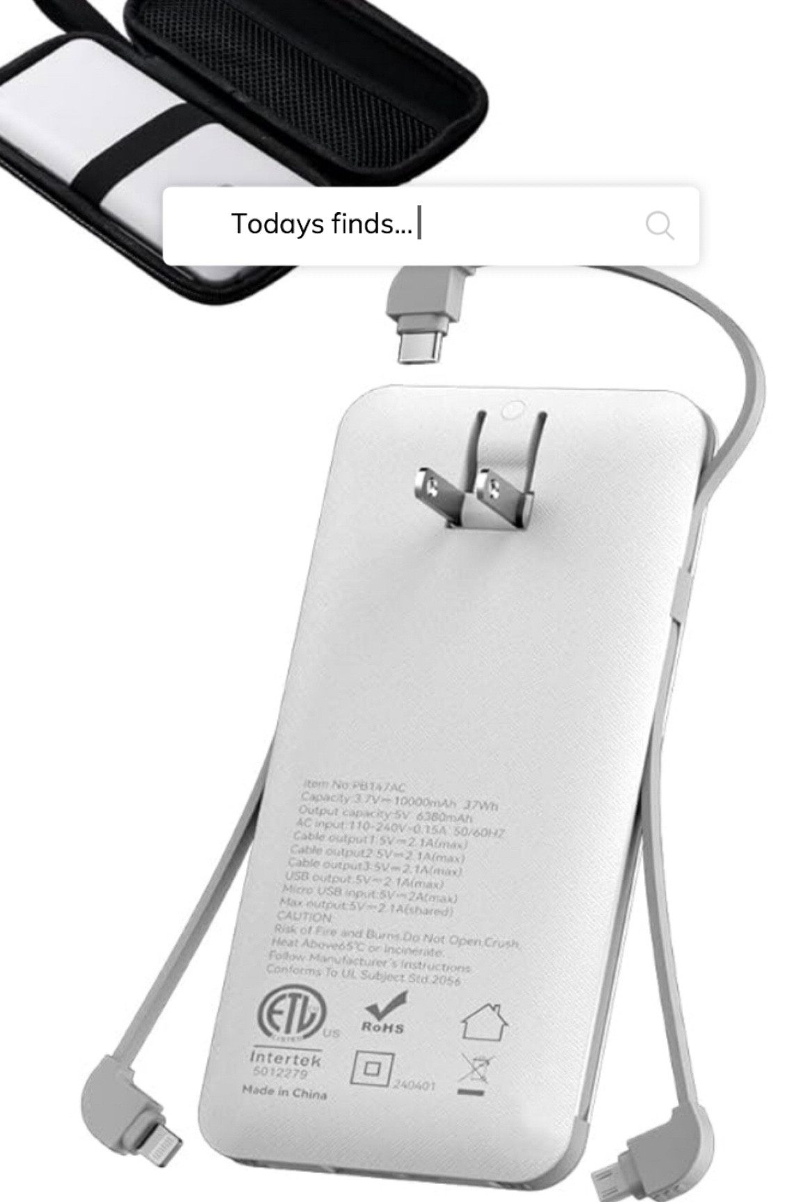 Portable phone charger lowest price in 30 days 

#LTKHoliday #LTKGiftGuide #LTKCyberWeek