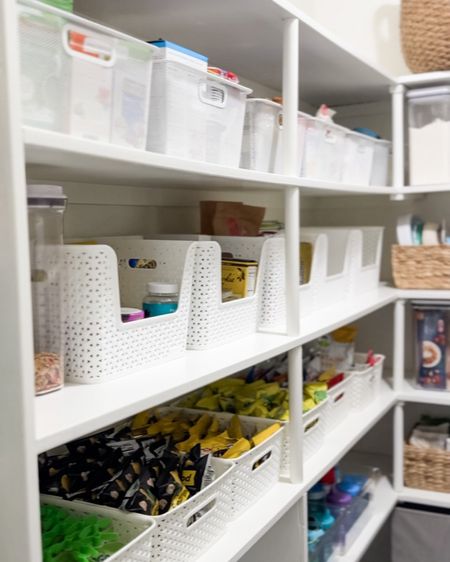  This makeover was long overdue, and I love the way it turned out. I knew I wanted to update the storage in here and found so many great options at Target. Mixing white, clear, and woven bins added a lot of interest! Now let’s just hope my house of boys can help me keep it organized.

Target, Target home, pantry, walk in pantry, pantry refresh, pantry update, home update, home improvement, woven baskets, organization containers, home organization, storage containers, acrylic containers, pantry organization, pantry styling

#LTKHome #LTKFindsUnder50 #LTKStyleTip