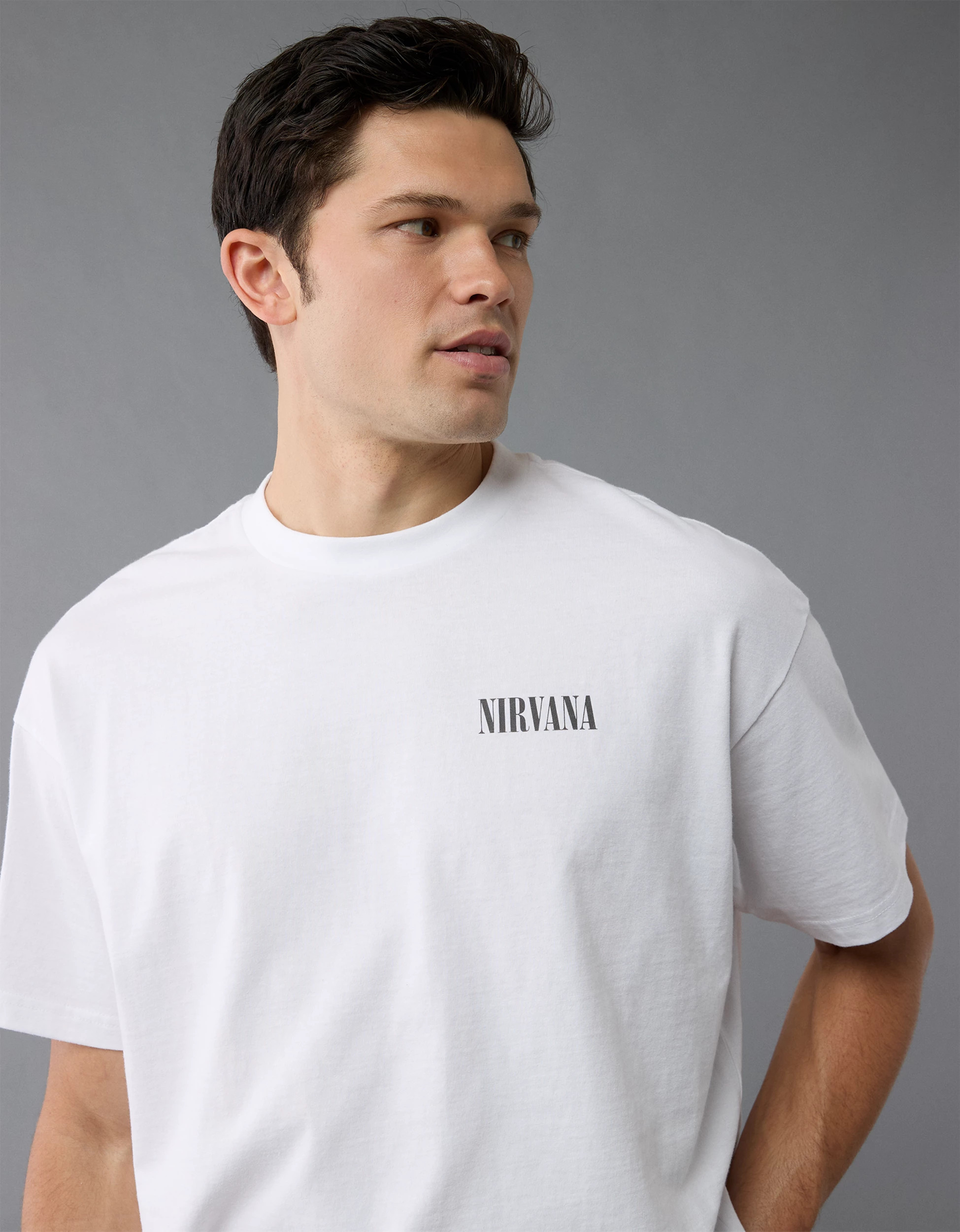 AE Boxy Nirvana Graphic T-Shirt | American Eagle Outfitters (US & CA)