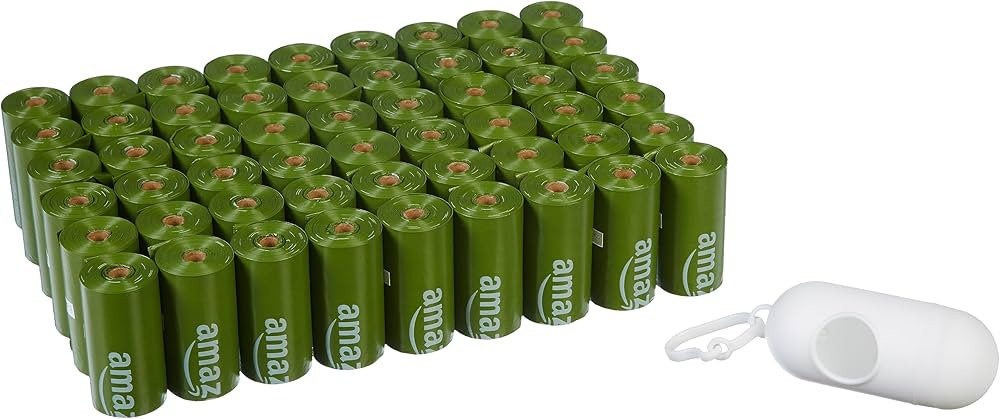 Amazon Basics Dog Poop Bag with Dispenser and Leash Clip, Unscented, 13 x 9 Inches - 810 Count (1... | Amazon (US)