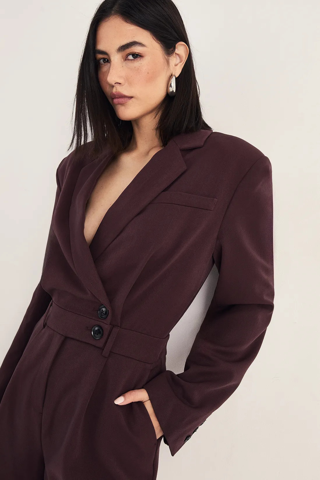 Playsuits | Tailored Button Detail Romper | NastyGal | NastyGal UK