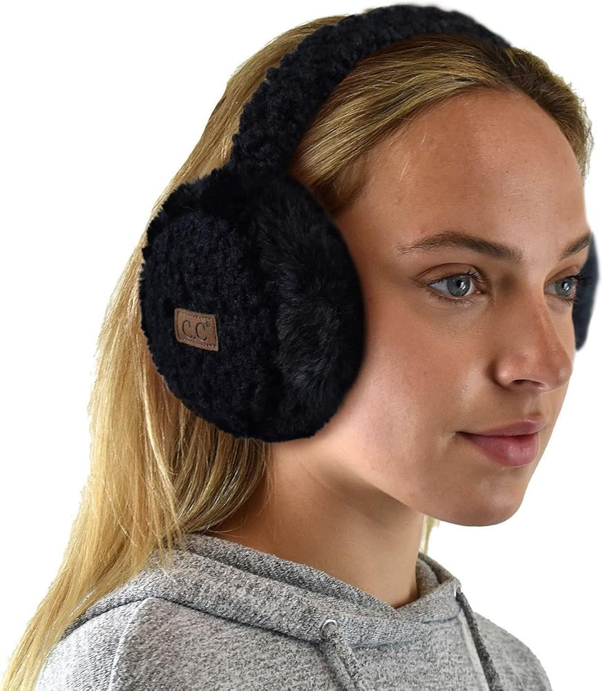 C.C Soft Winter Warm Adjustable Headband Ear Warmer Earmuffs | Amazon (US)