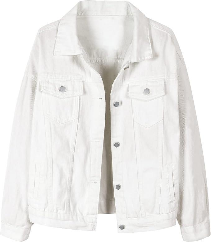 SANGTREE Women's Button Down Denim Jacket | Amazon (US)