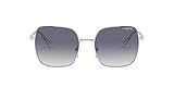 Vogue Eyewear Women's VO4175SB Square Sunglasses, Silver/Clear Gradient Blue, 53 mm | Amazon (US)