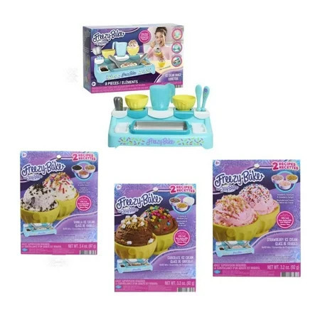 Freezy Bake Oven By Easy Bake Oven With Vanilla, Chocolate and Strawberry Mixes | Walmart (US)