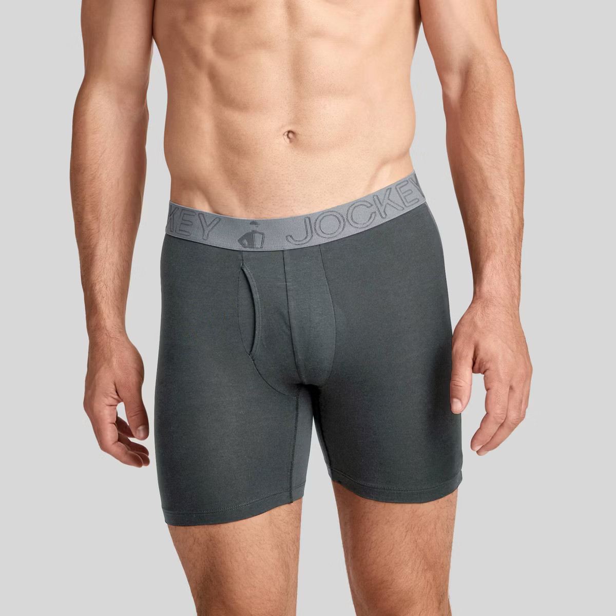 Jockey Generation™ Men's Cotton Stretch 3pk Boxer Briefs - Gray/White L | Target