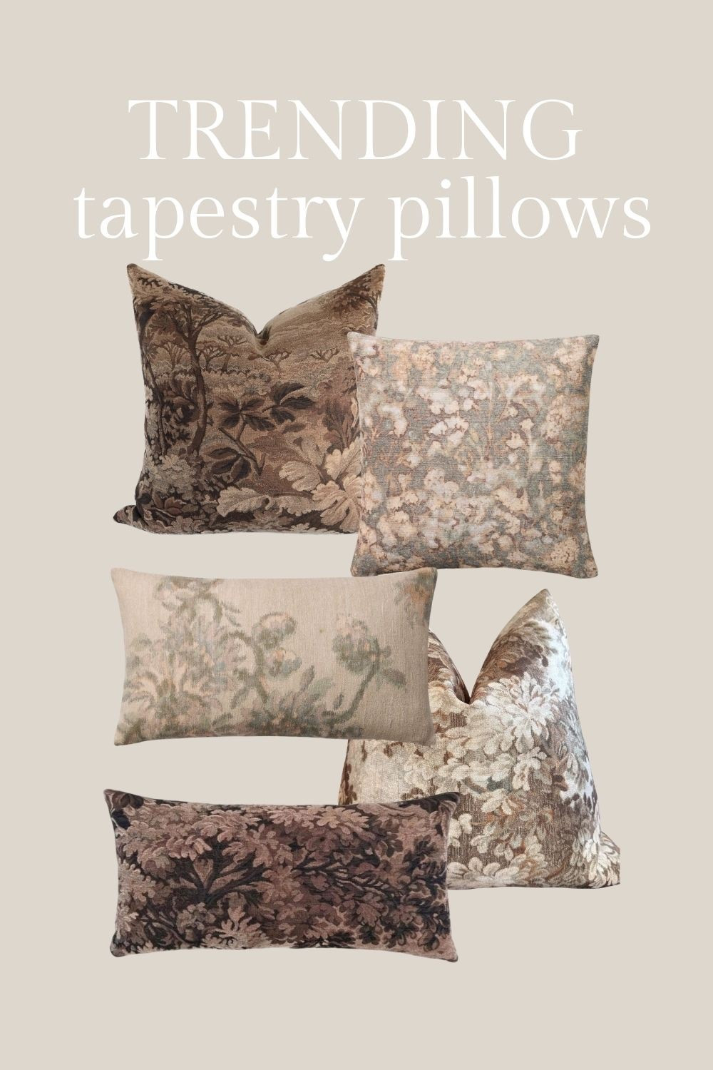 Trending look that I love: tapestry pillows! They add so much pattern and texture to a sofa, chair or bed. 

#LTKHome #LTKFindsUnder100