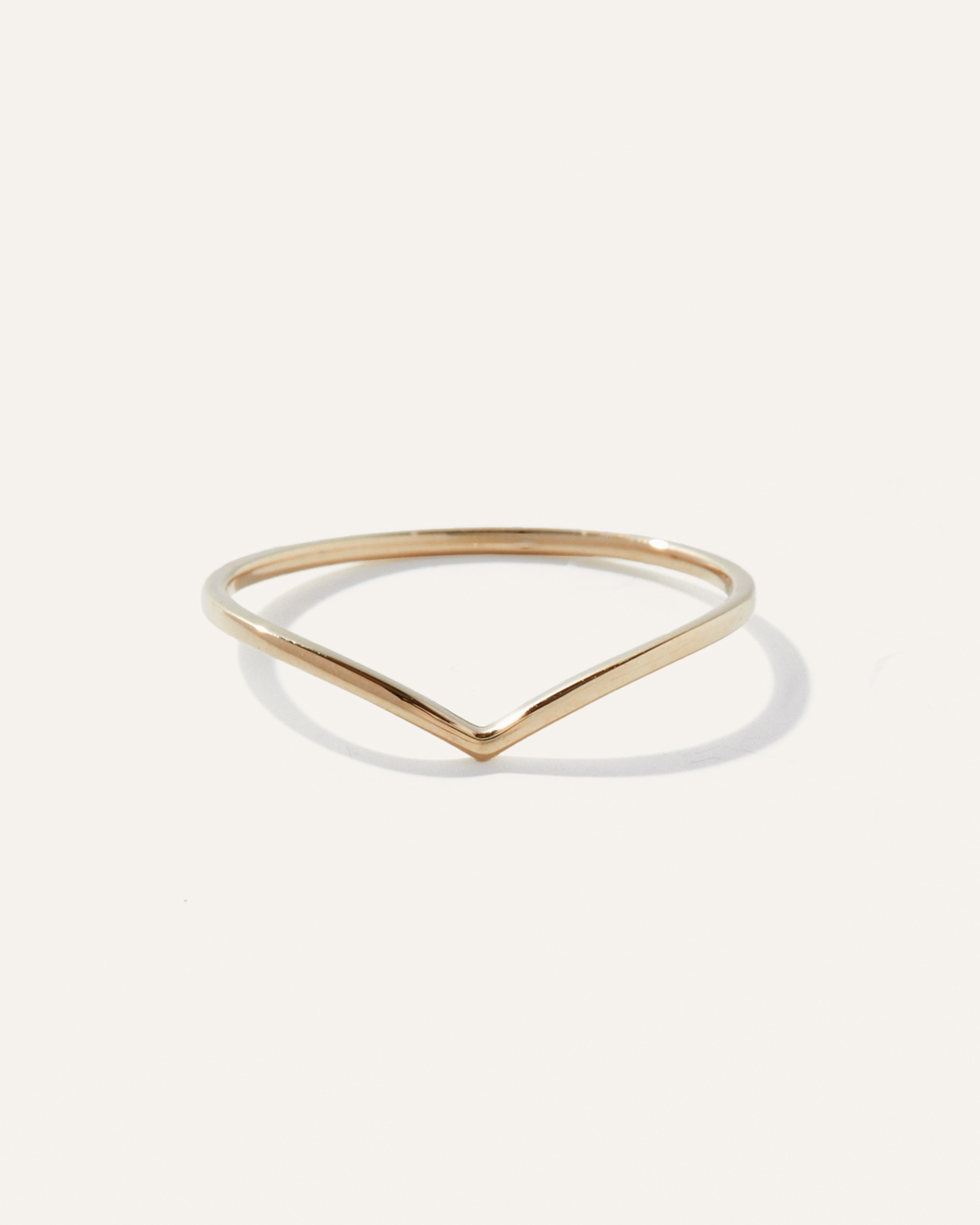 14K Gold Wishbone Ring in Yellow Gold | Quince